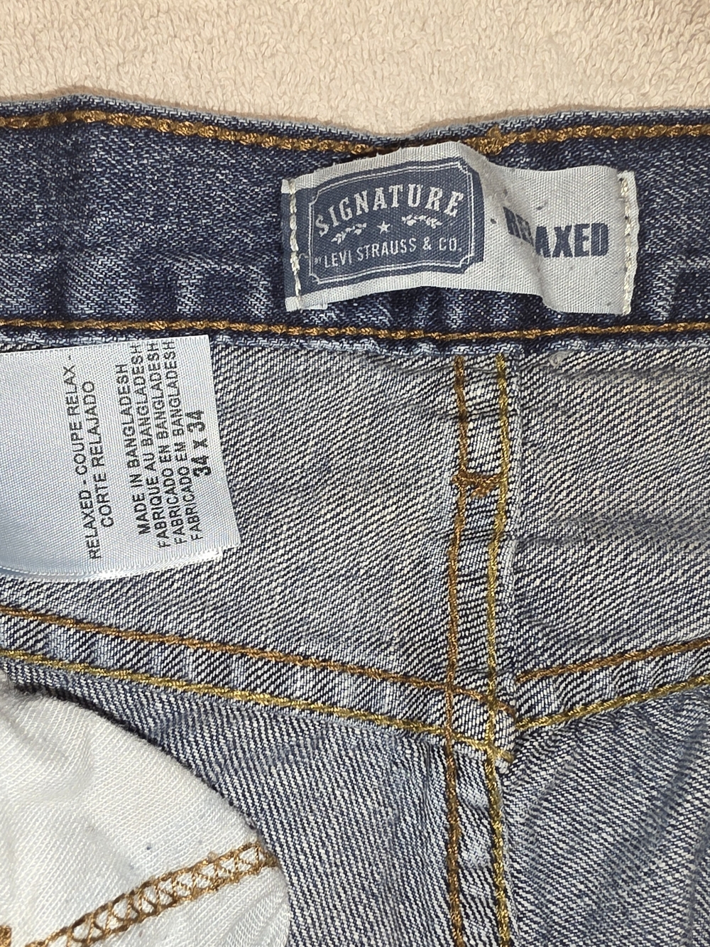Levi's Signature Relaxed Fit Men's Light Blue Denim Jeans